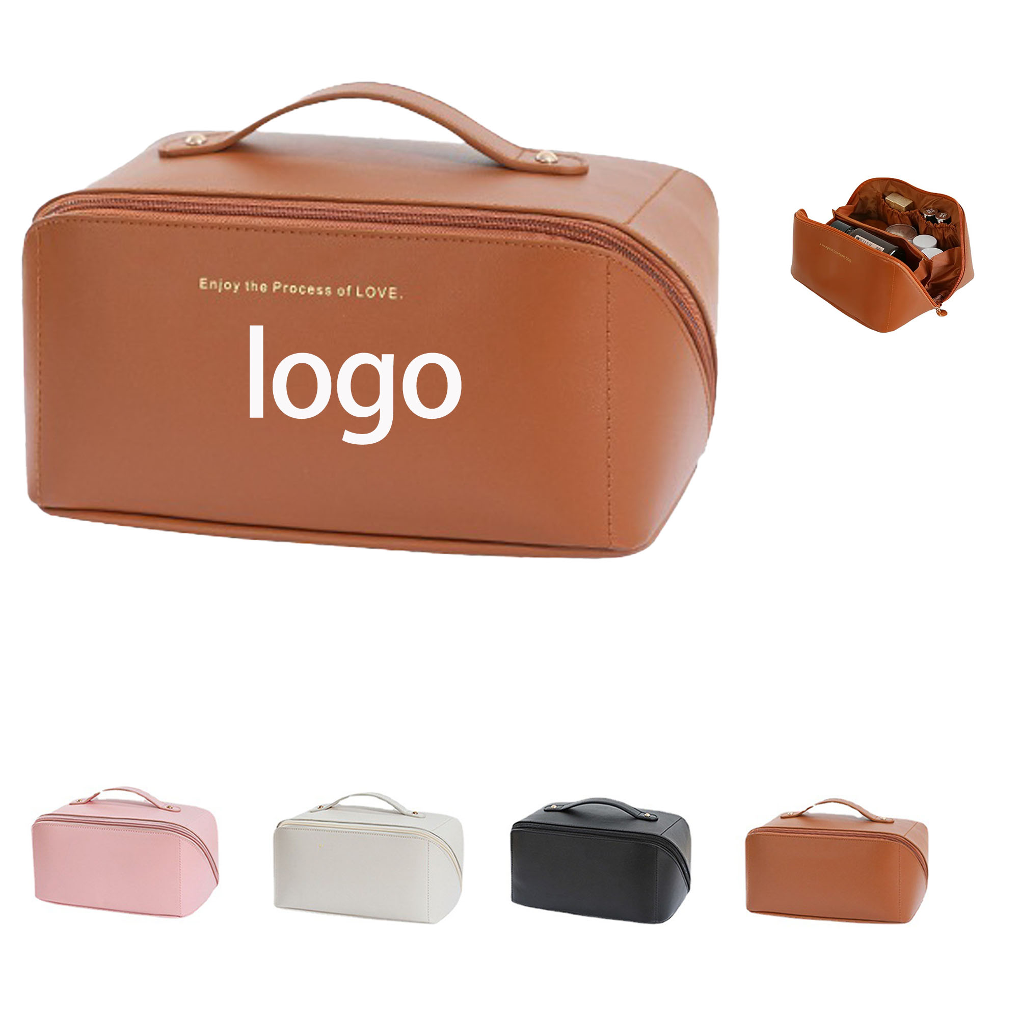 1 (1) Large Capacity Leather Bag - Image 1
