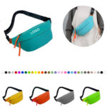 Nylon Solid Color Fanny Pack