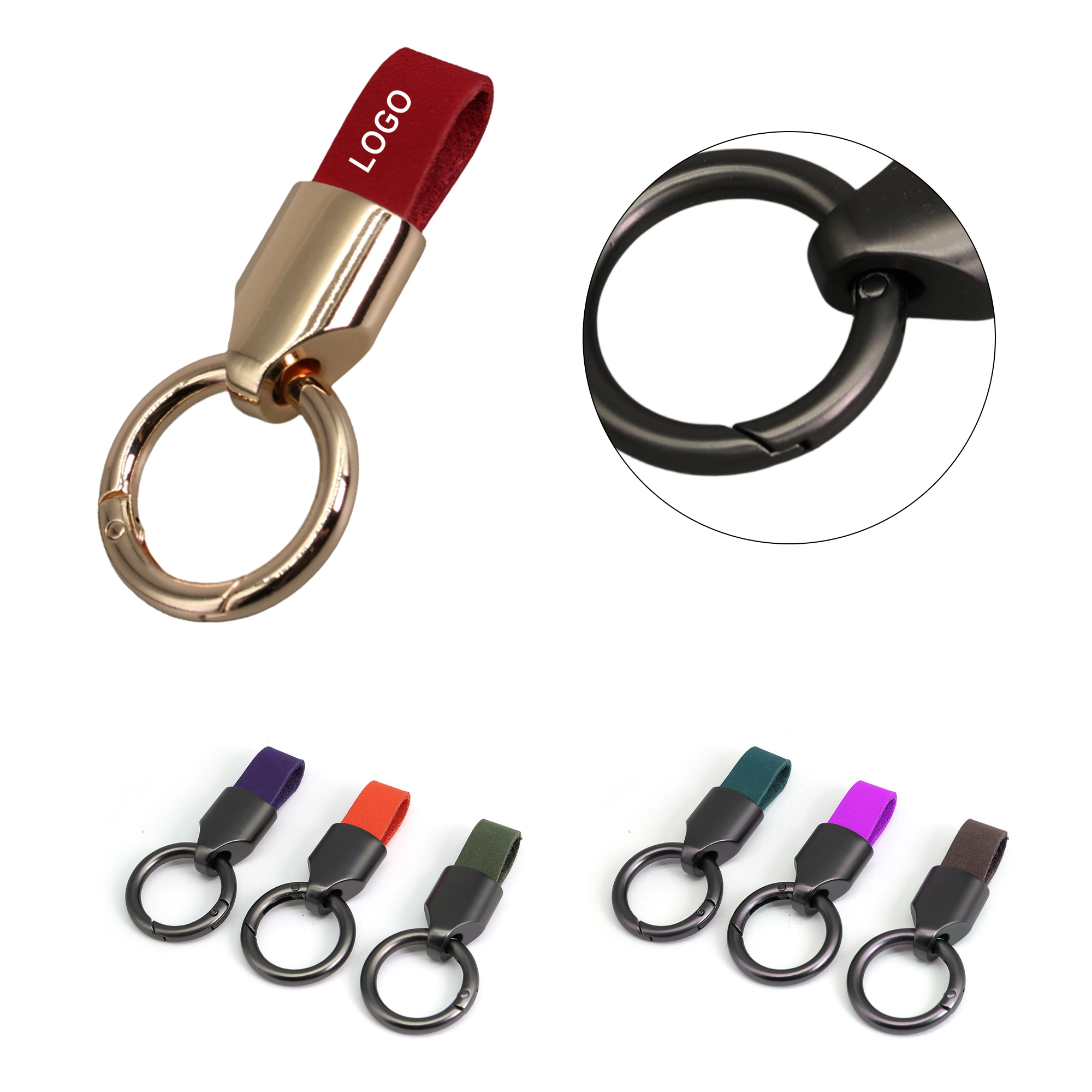 45465 Car Cowhide Keychain - Image 1