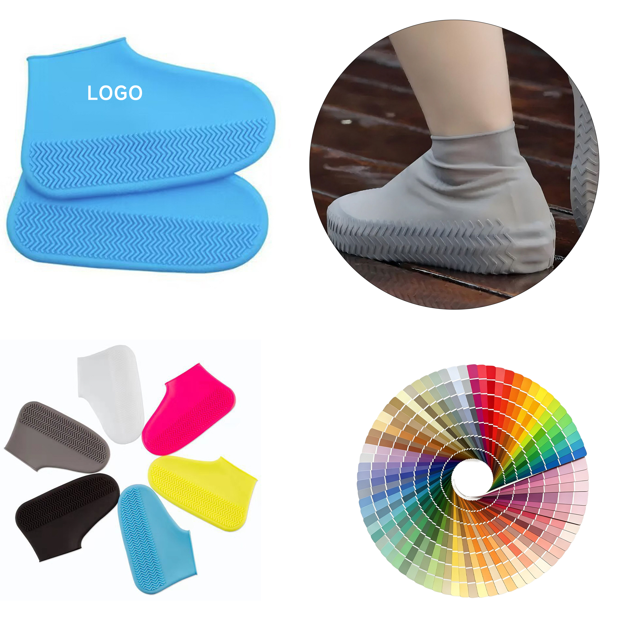 46748 Silicone Waterproof Shoe Covers - Image 1
