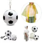 Soccer Ball Keychain Disposable Raincoat