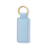PU Leather Rectangular Keychain - Image 3