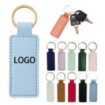 PU Leather Rectangular Keychain
