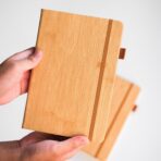 Retro Wood Grain Business Notebook - Image 4