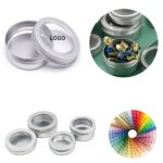 Round Aluminum Gift Box With Viewing Window