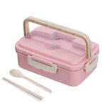 Portable Wheat Straw Bento Box - Image 3