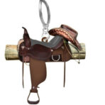 Acrylic Saddle Horse Keychain - Image 2