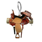 Acrylic Saddle Horse Keychain - Image 3