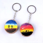 Log Wood Slices Keychain - Image 3