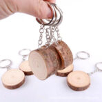 Log Wood Slices Keychain - Image 4