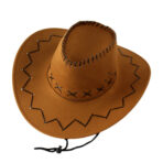 Wide Brim Western Cowboy Felt Hats - Image 5