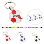 Metal Soccer Bottle Opener Keychain