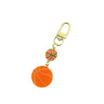 Enamel Metal Soccer Ball Keychain - Image 2