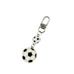 Enamel Metal Soccer Ball Keychain - Image 3